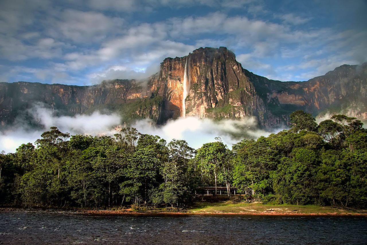 Angel Falls in morning light instagrammed waterfalls