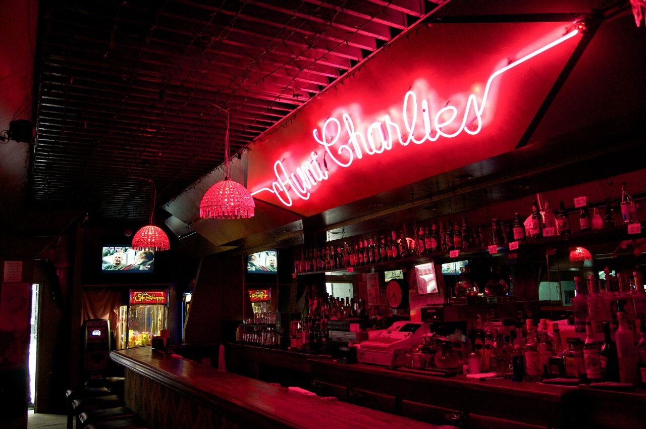 Aunt Charlies bar in gay San francisco
