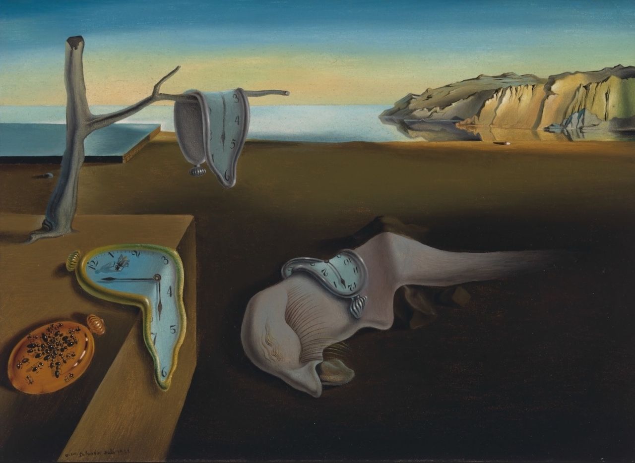 The Persistence of Memory by Salvador Dali at the MoMA in New York City, The MoMA
