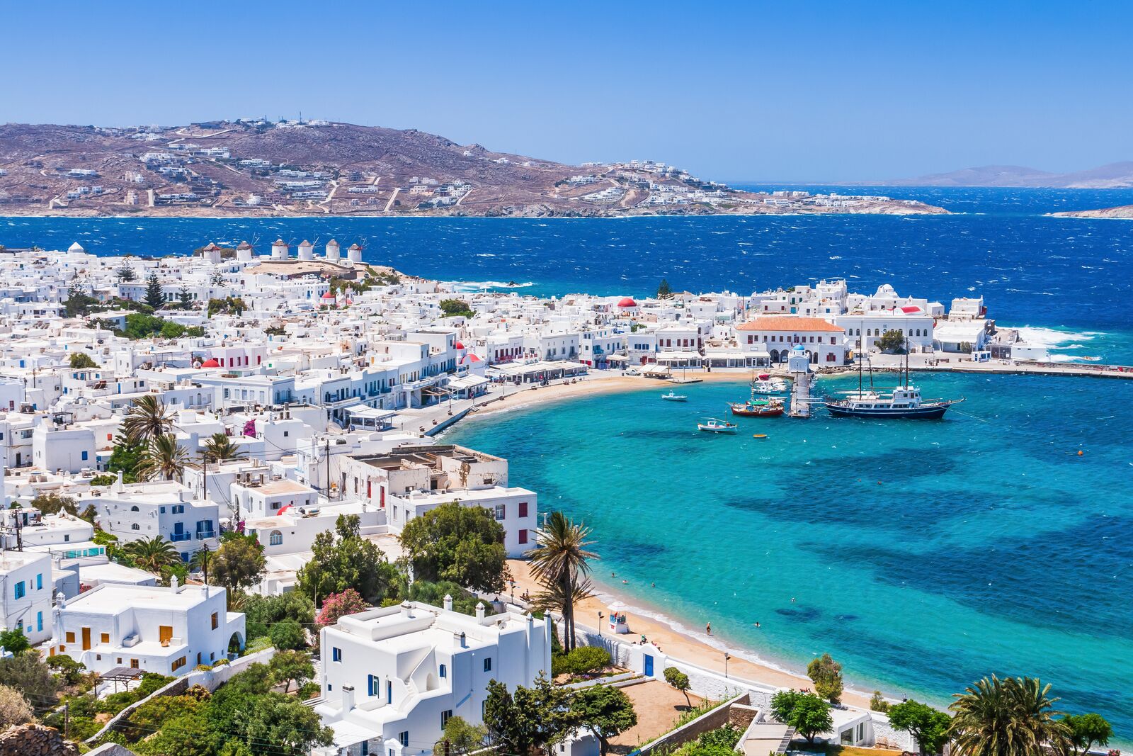 white houses and coastal water