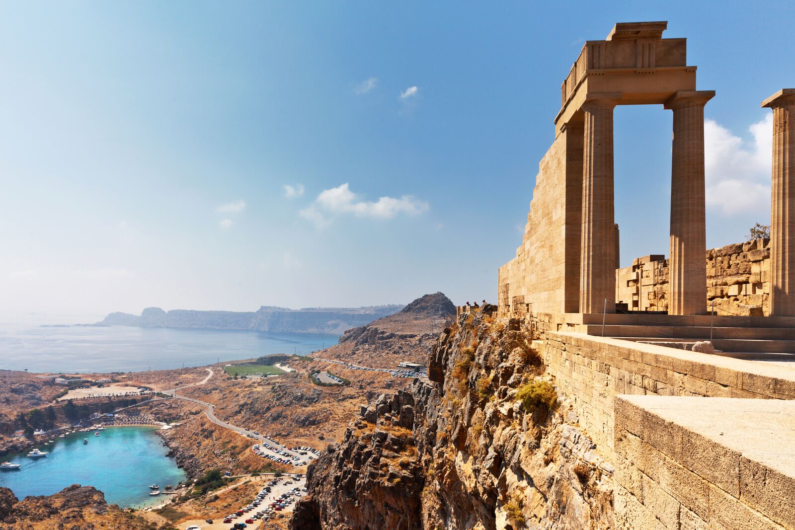 view of a Greek island