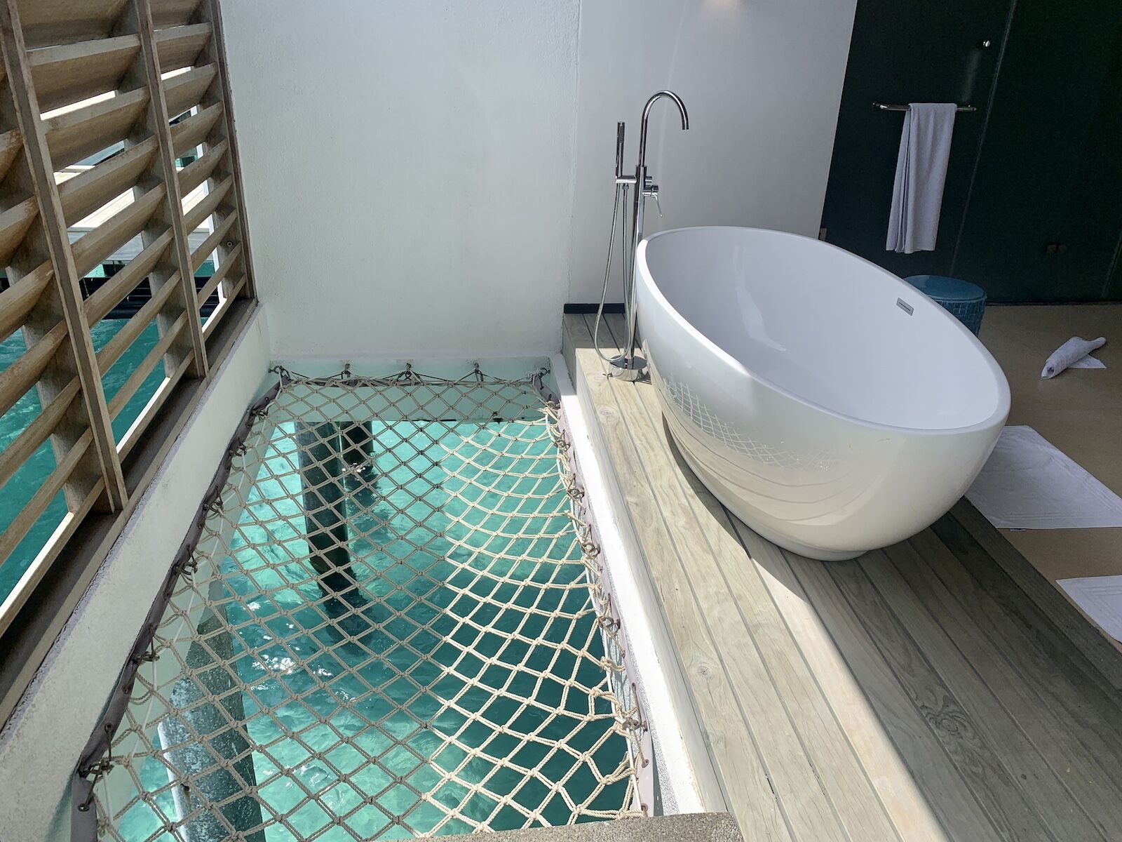 Overwater bungalow in maldives