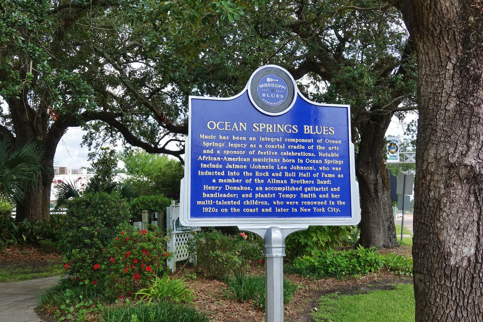 OCEAN SPRINGS, MS -24 AUG 2018- View of Ocean Springs, a city located near Biloxi in Jackson County, Mississippi, United States.