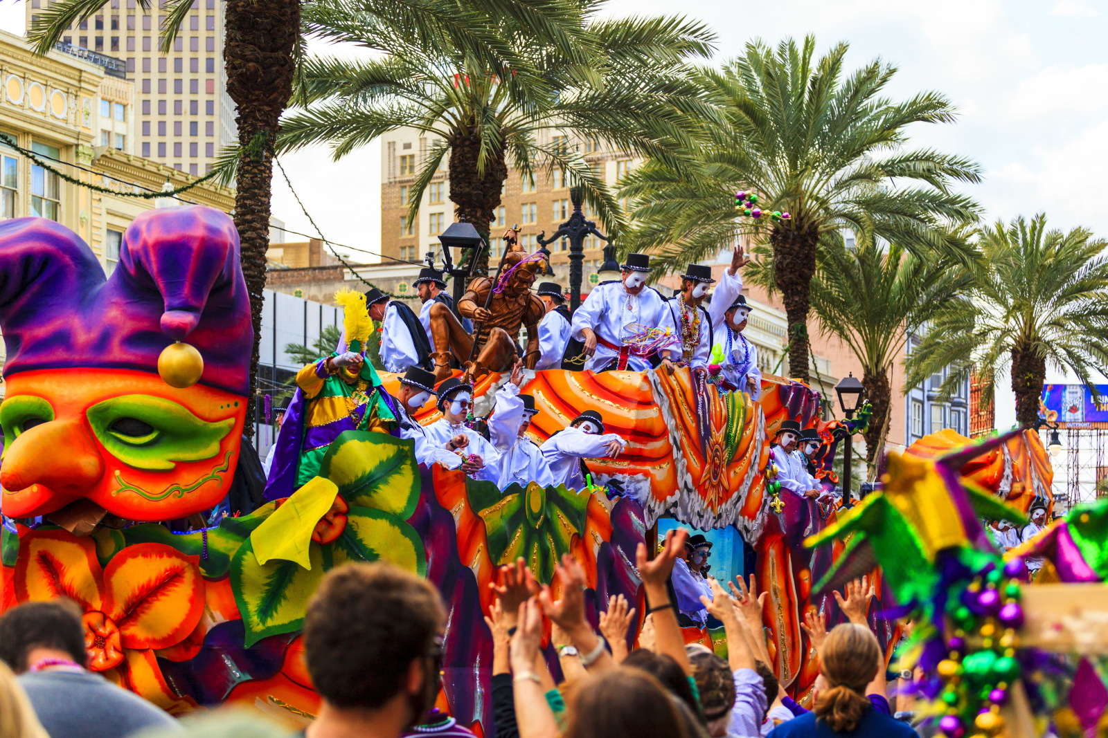 new orleans festivals- mardi gras float