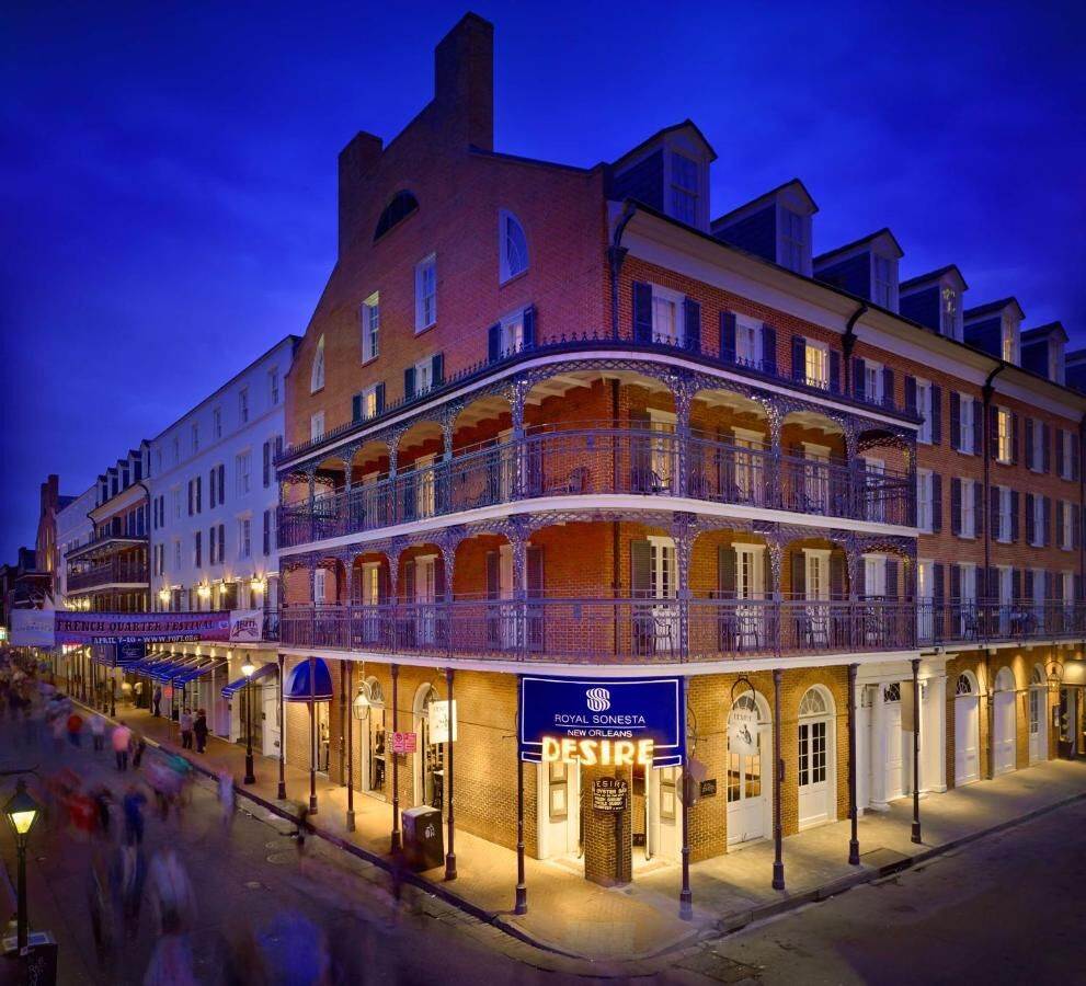 exterior of royal sonesta hotel in new orleans