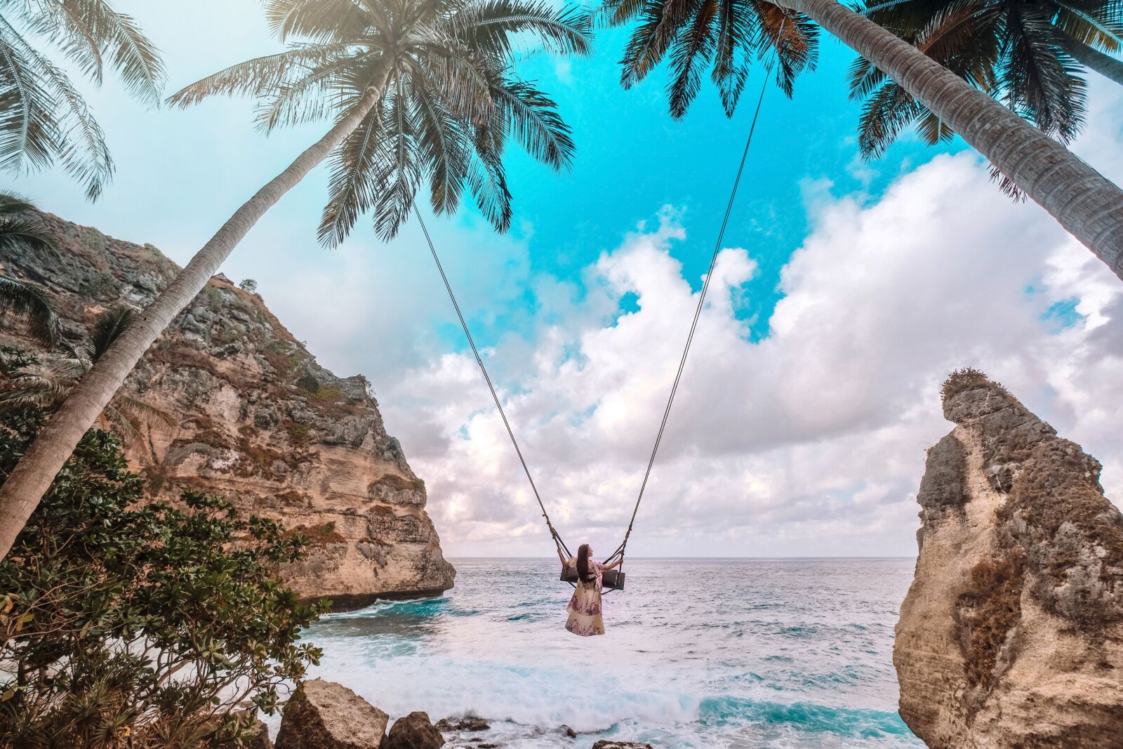 bali rope swing cliche